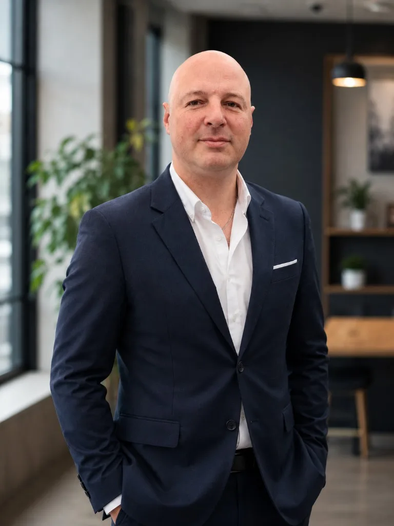 Portrait de Julien Larzillière, PDG du Groupe Tercium